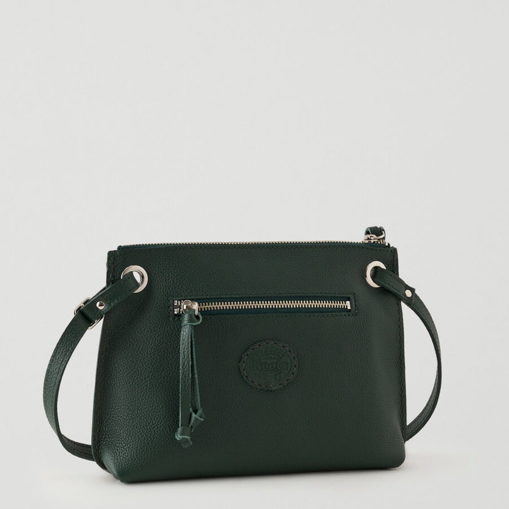 ROOTS Edie Cervino Crossbody bag, Forest Green.